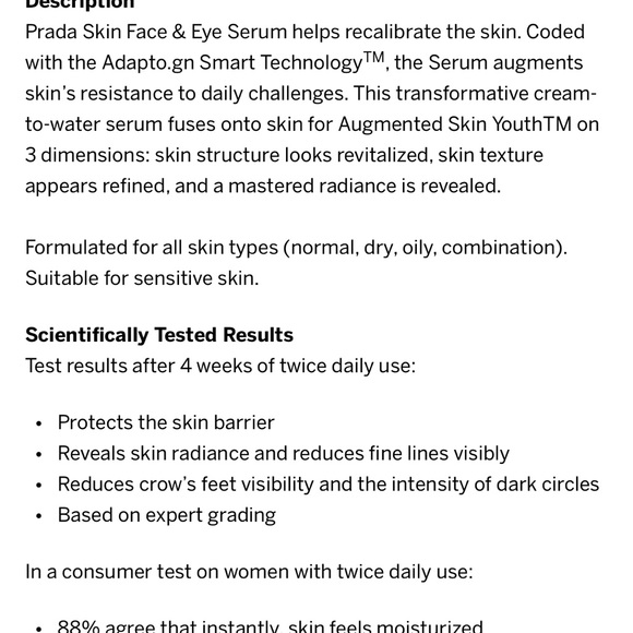 Prada | Augmented Skin Cream + Serum Bundle - Picture 5 of 6
